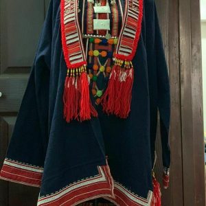 Women Hmong Ethnic Jacket Coat Loose Vintage Cardigan Outwear decor home