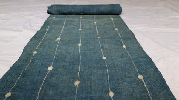 Vintage Hmong batik hemp fabric