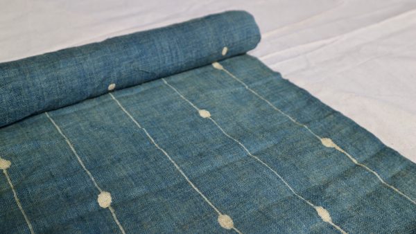 Vintage Hmong batik hemp fabric