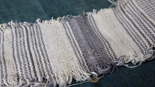 stripe hemp fabric handwoven vintage nature textile by yard & wholesale