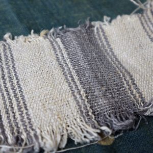 stripe hemp fabric handwoven vintage nature textile by yard & wholesale